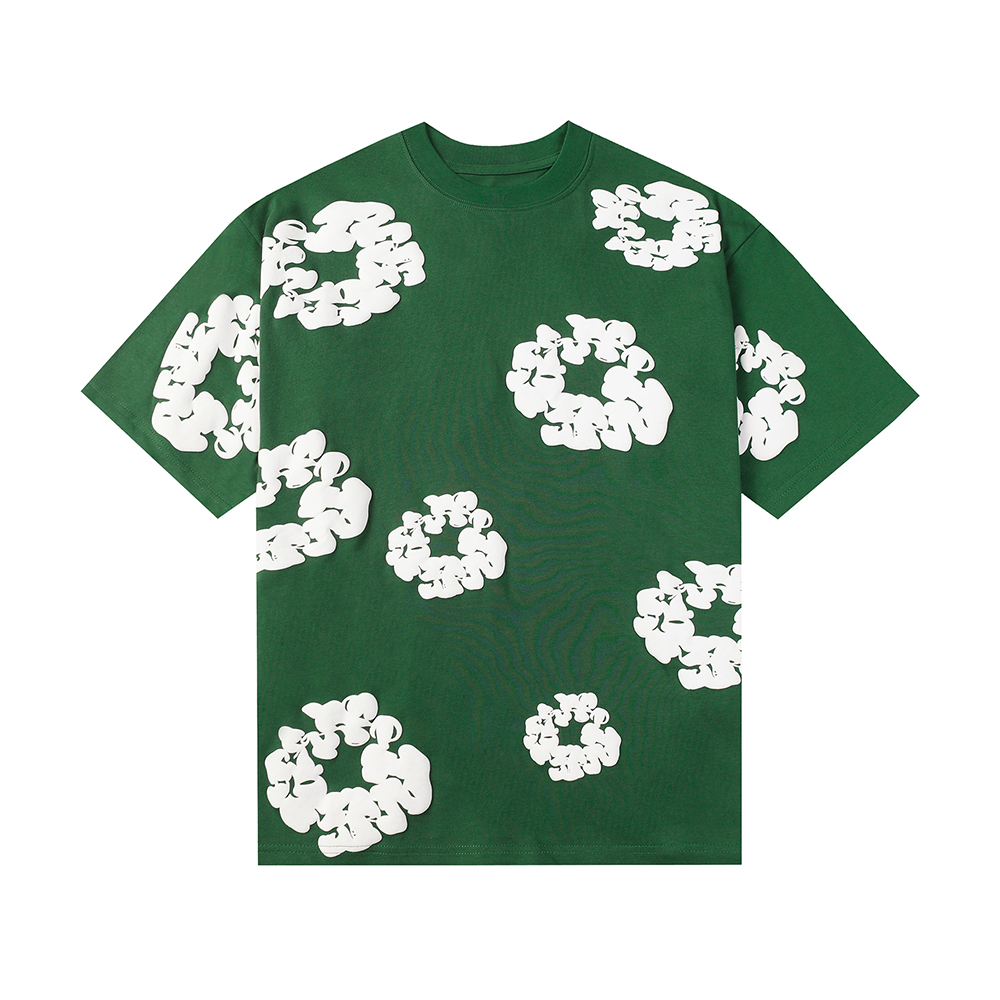 Denim Tears foam print loose short sleeves