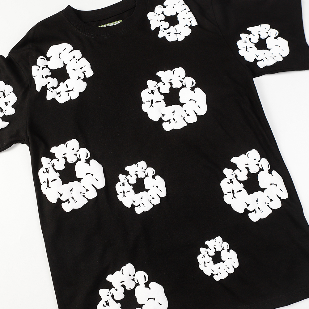 Denim Tears foam print loose short sleeves