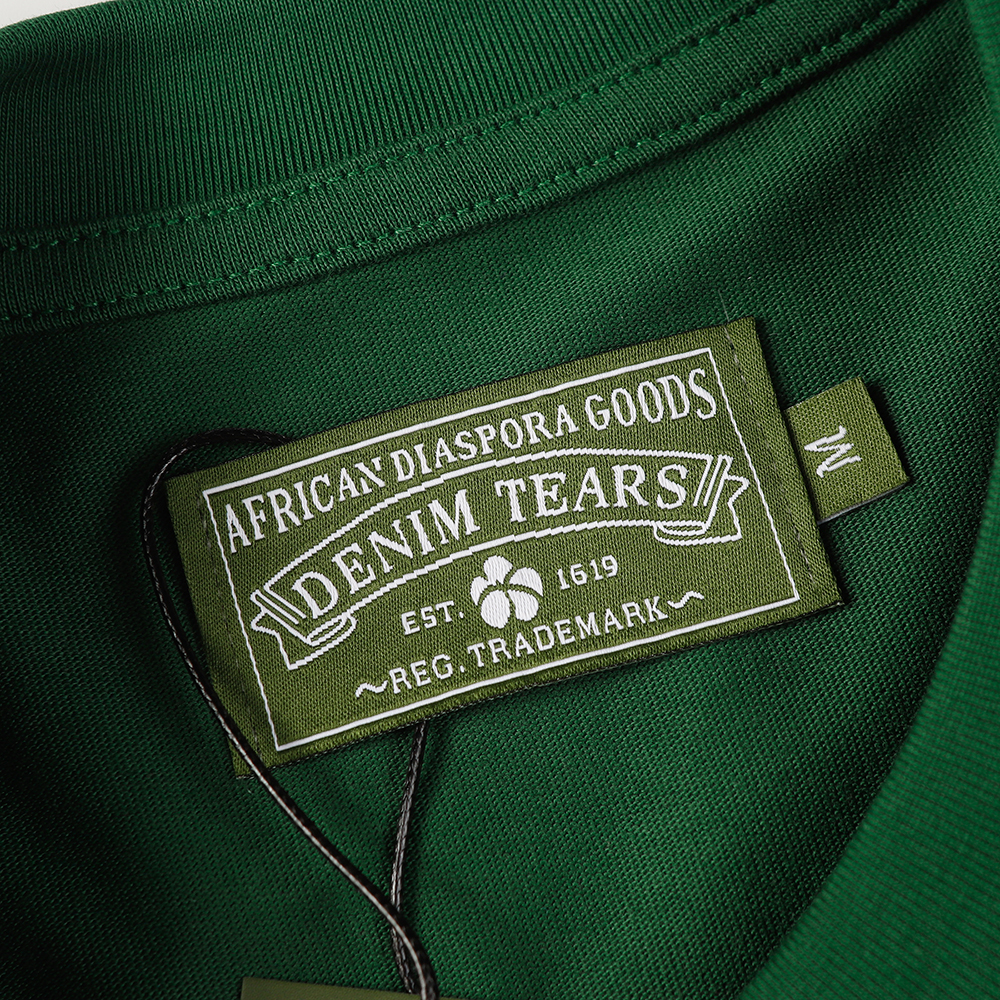 Denim Tears foam print loose short sleeves