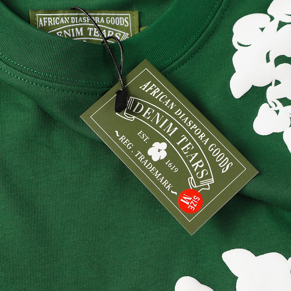 Denim Tears foam print loose short sleeves