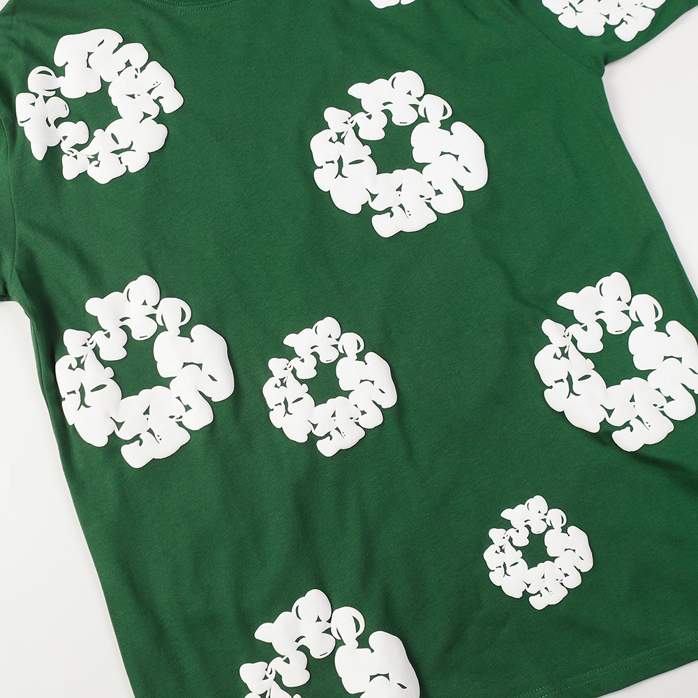 Denim Tears foam print loose short sleeves