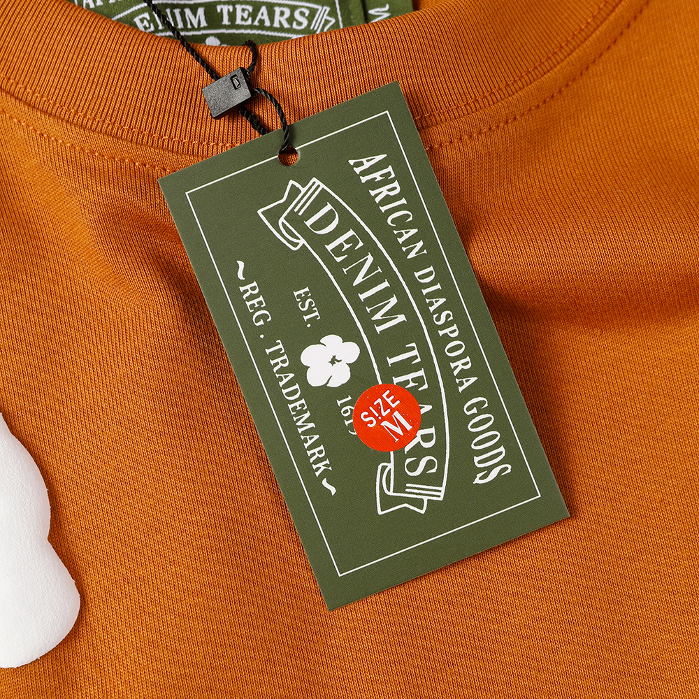 Denim Tears foam print loose short sleeves