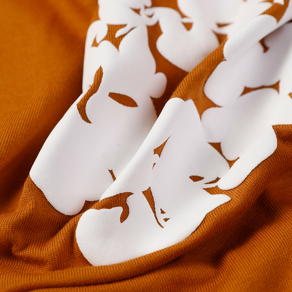 Denim Tears foam print loose short sleeves