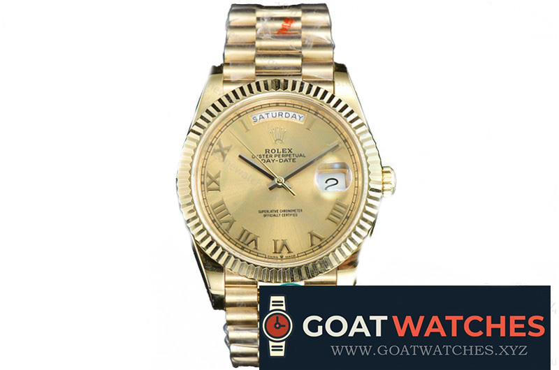 R*l*x - daydate 40mm pres flt yg/yg gold/rmn gmf v3 a2836