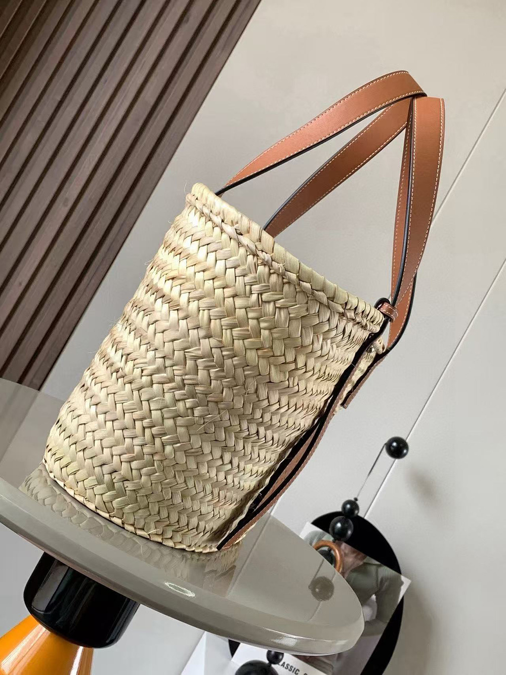 L0ew* classic basket bags s81x01 47*28*25cm