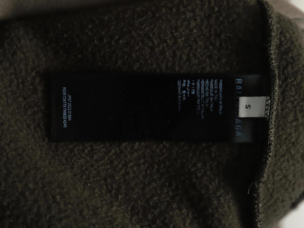 Ba*len*cia*ga "paris" letter print velvet hooded sweatshirt