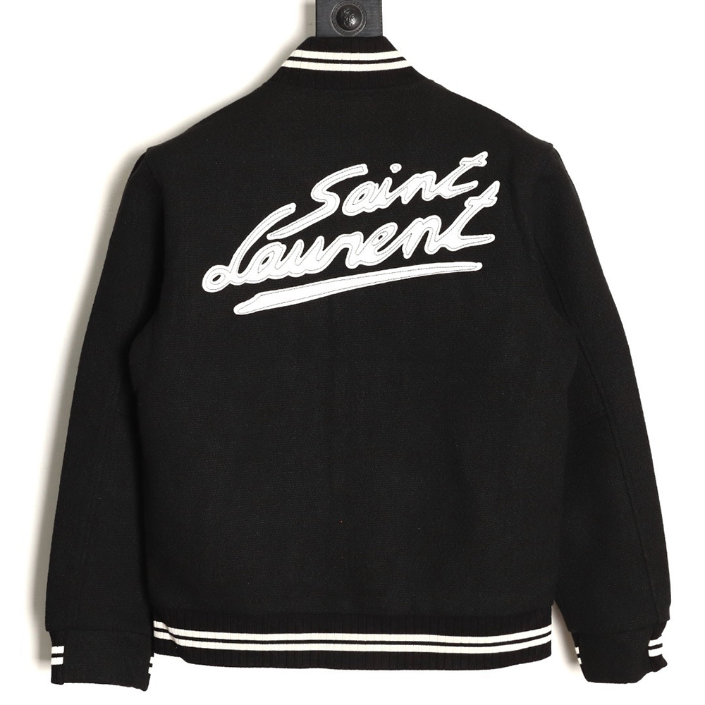 Sa**t Lau*nt paris signature baseball jacket