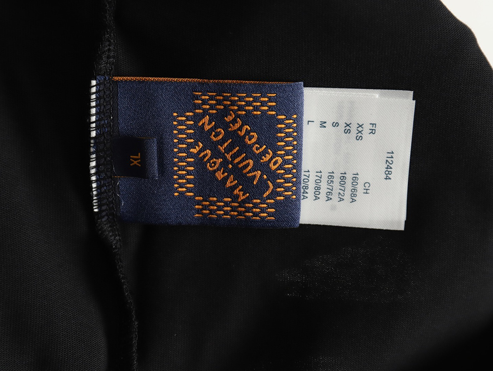 l0*is V*t0n 3d monogram pattern round neck short sleeves