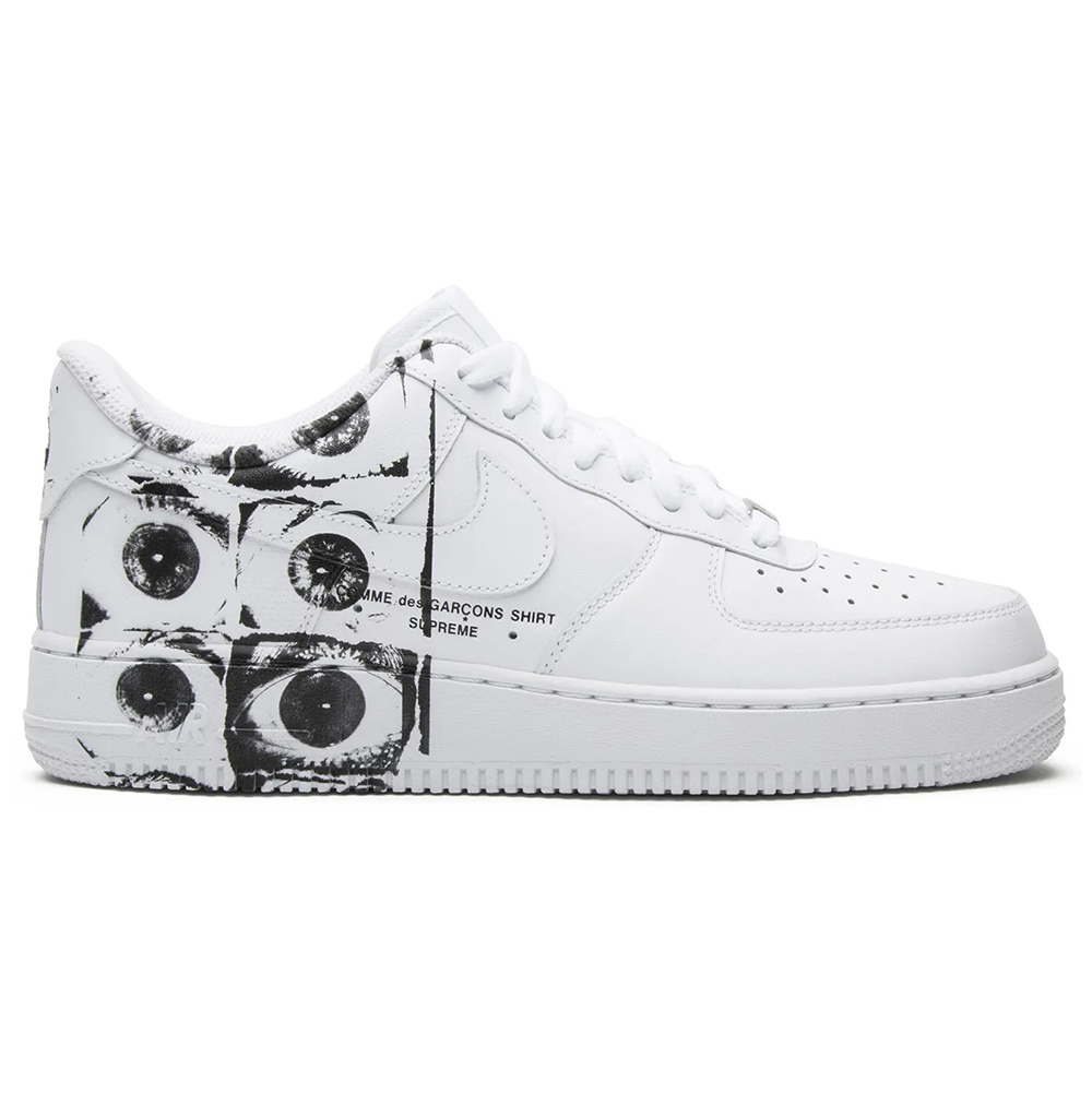 S*p*e x comme des gar?ons shirt x air force 1 low ''eyes''