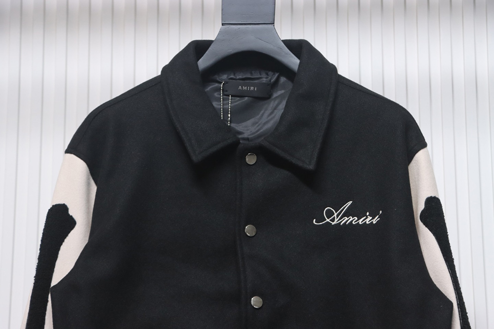 Amiri bone embroidered baseball jacket