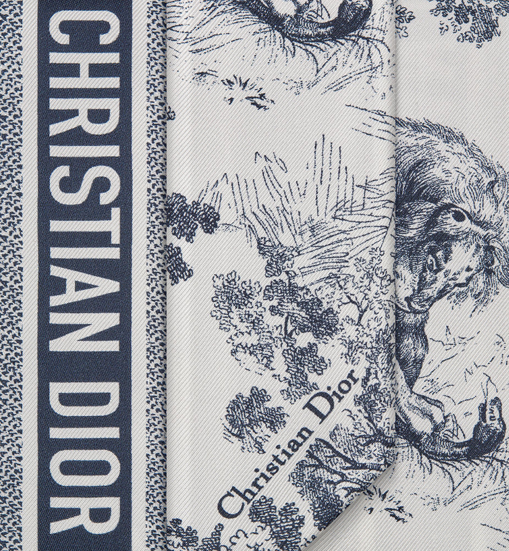 D*or toile de jouy sauvage mitzah scarf c545 105*6cm