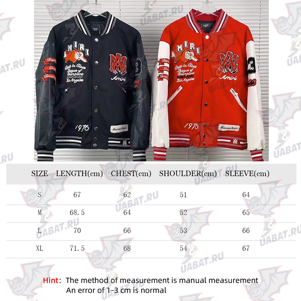 Amiri Vintage Patch Varsity Bomber Jacket