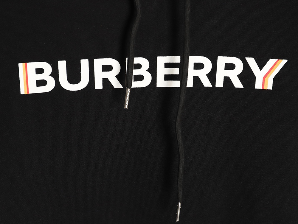 B**rry double shadow lettering print hoodie