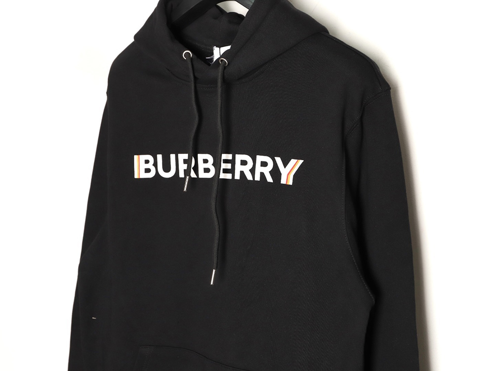 B**rry double shadow lettering print hoodie