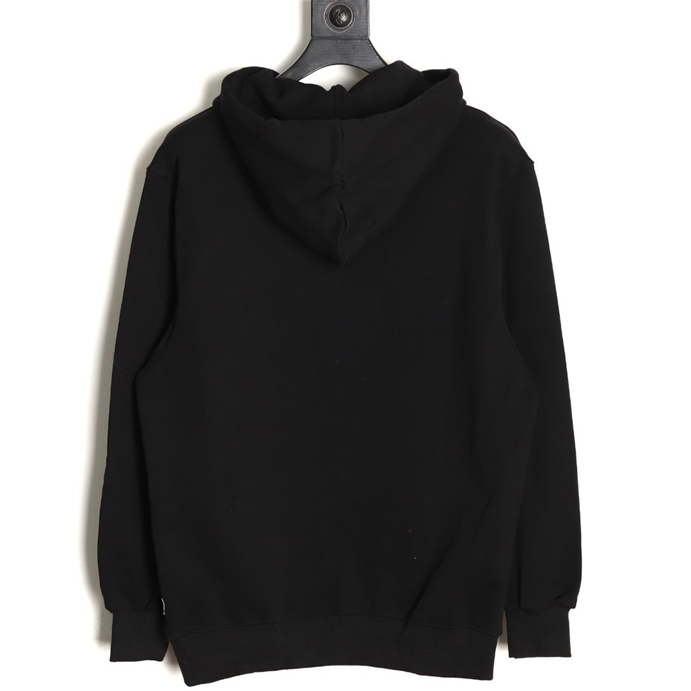 ce**e studded Di*m*nd lettering hooded sweatshirt