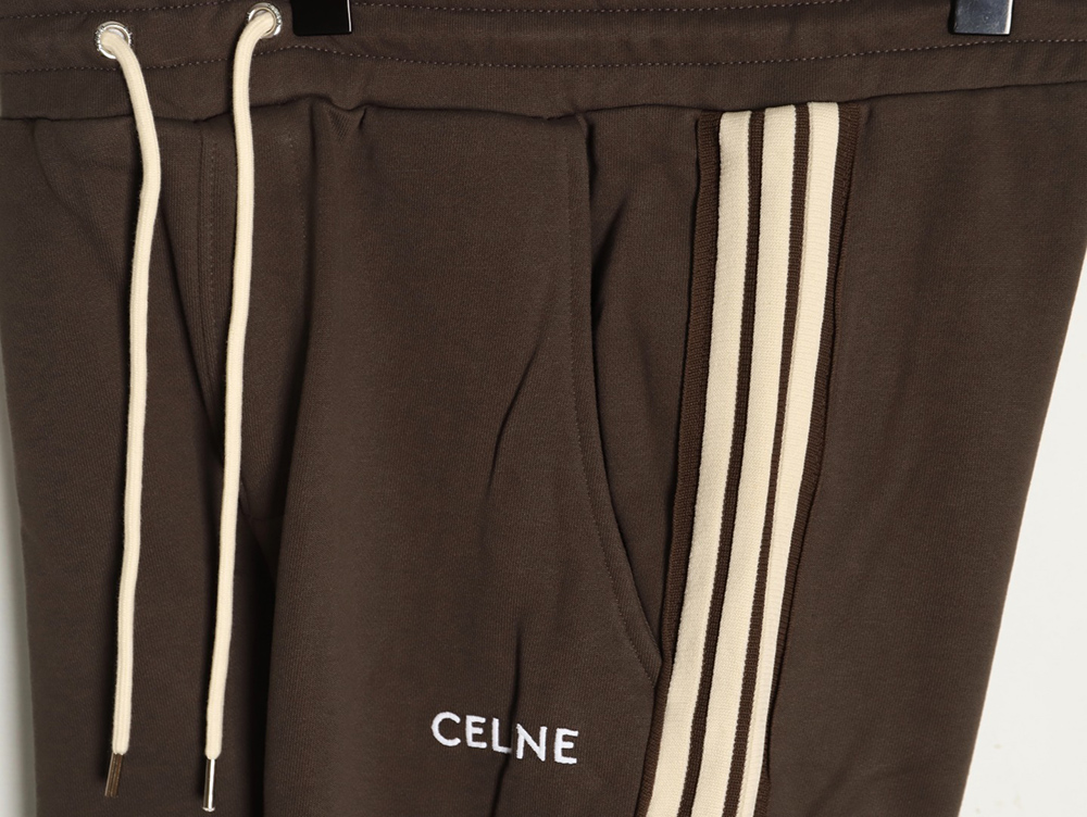 Ce**e side webbing embroidered logo cuffs trousers