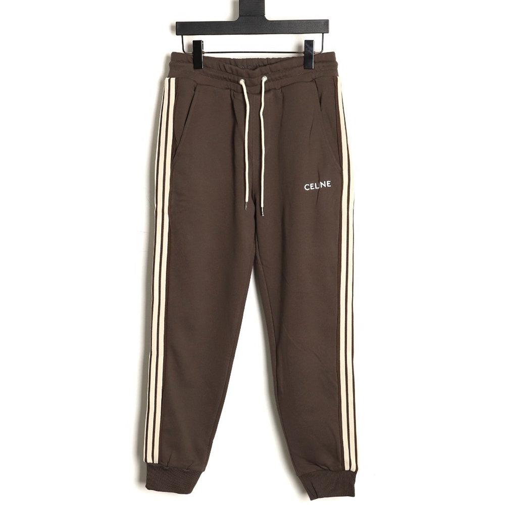 Ce**e side webbing embroidered logo cuffs trousers