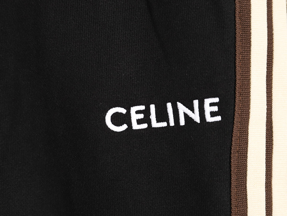 Ce**e side webbing embroidered logo cuffs trousers tsk1