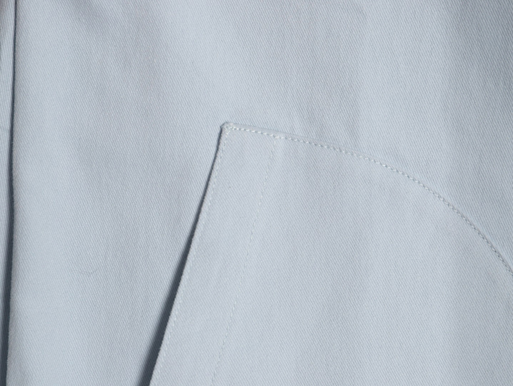 L0ew* cotton detachable hooded long-sleeved shirt jacket