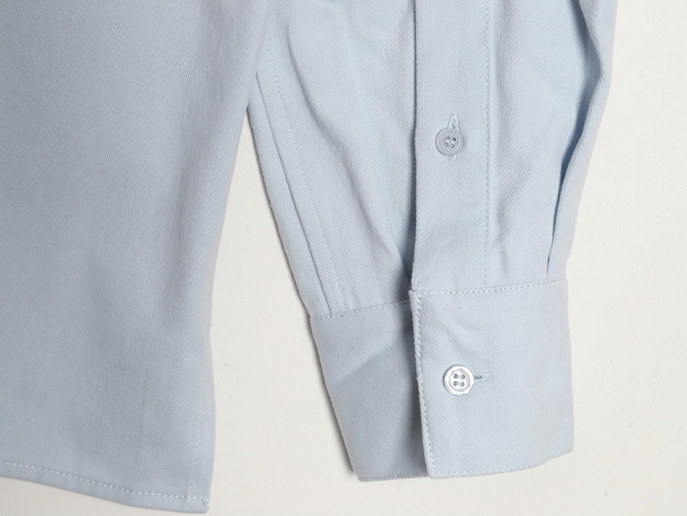 L0ew* cotton detachable hooded long-sleeved shirt jacket