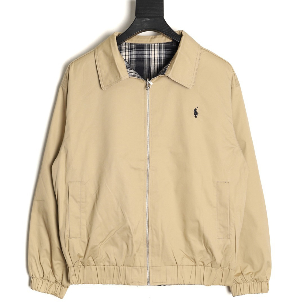 Ralph Lauren reversible jacket with lapel embroidery
