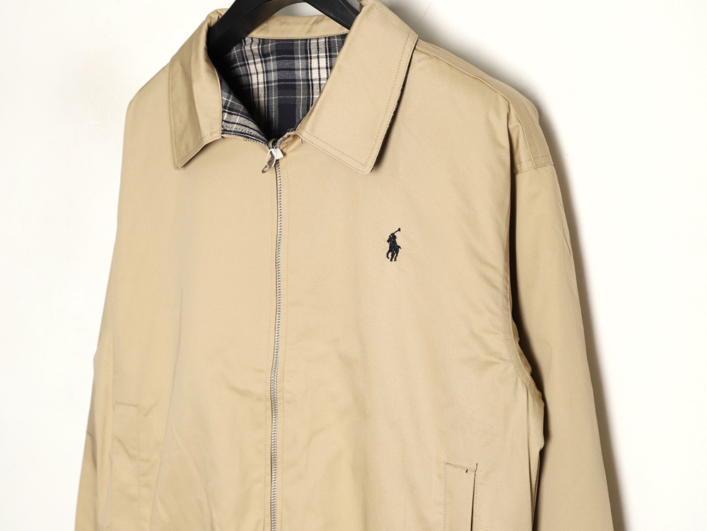 Ralph Lauren reversible jacket with lapel embroidery