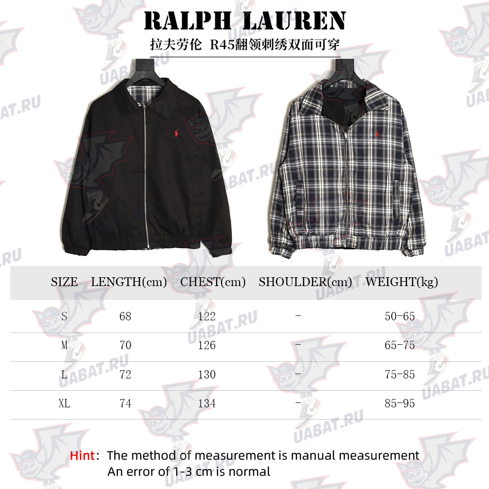 Ralph Lauren reversible jacket with lapel embroidery TSK2