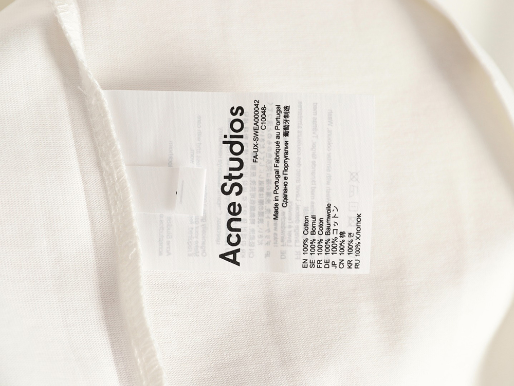 Acne Studios small letter foam print short-sleeved T-shirt