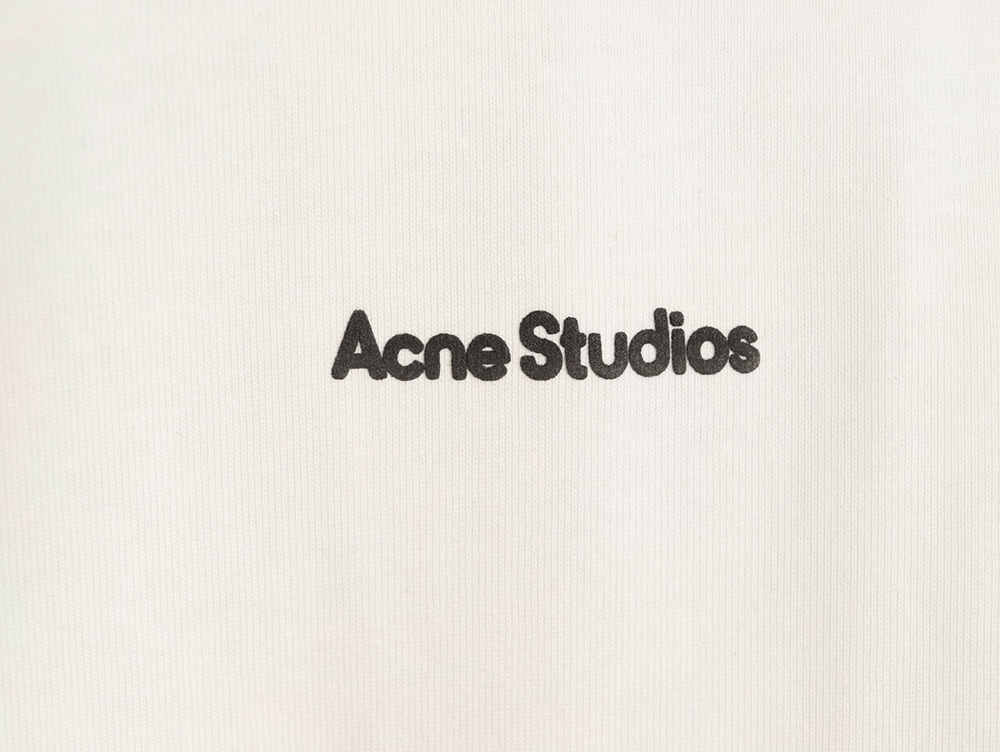 Acne Studios small letter foam print short-sleeved T-shirt