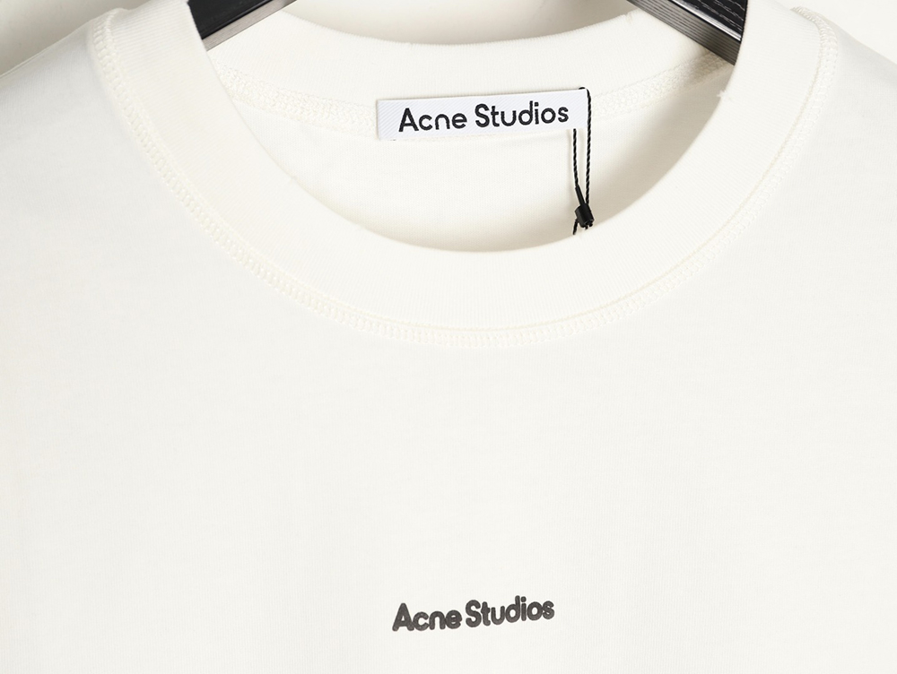 Acne Studios small letter foam print short-sleeved T-shirt
