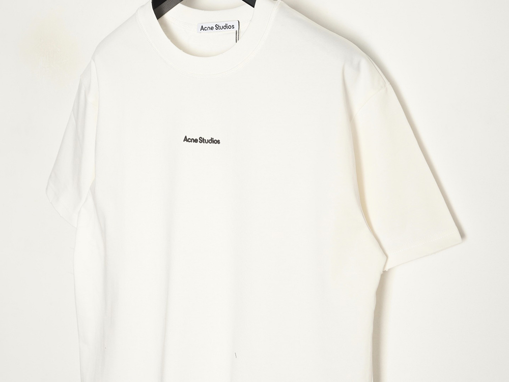 Acne Studios small letter foam print short-sleeved T-shirt