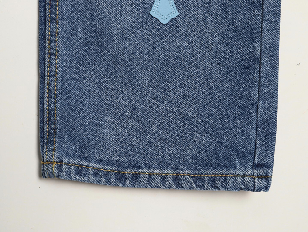 Ch**me He**ts back sanskrit cross leather pants tsk1