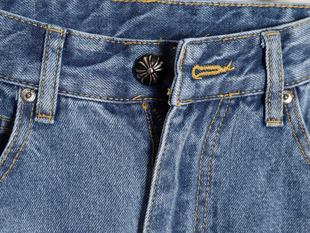 Ch**me He**ts back sanskrit cross leather pants tsk1