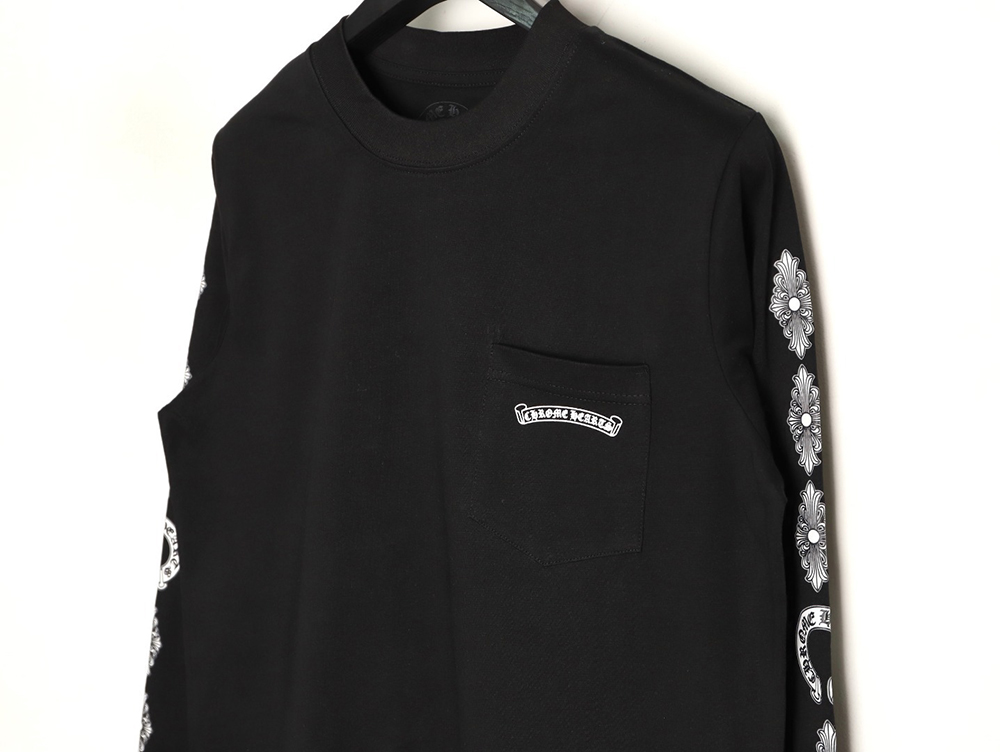 Ch**me He**ts back cross round neck long sleeves tsk1