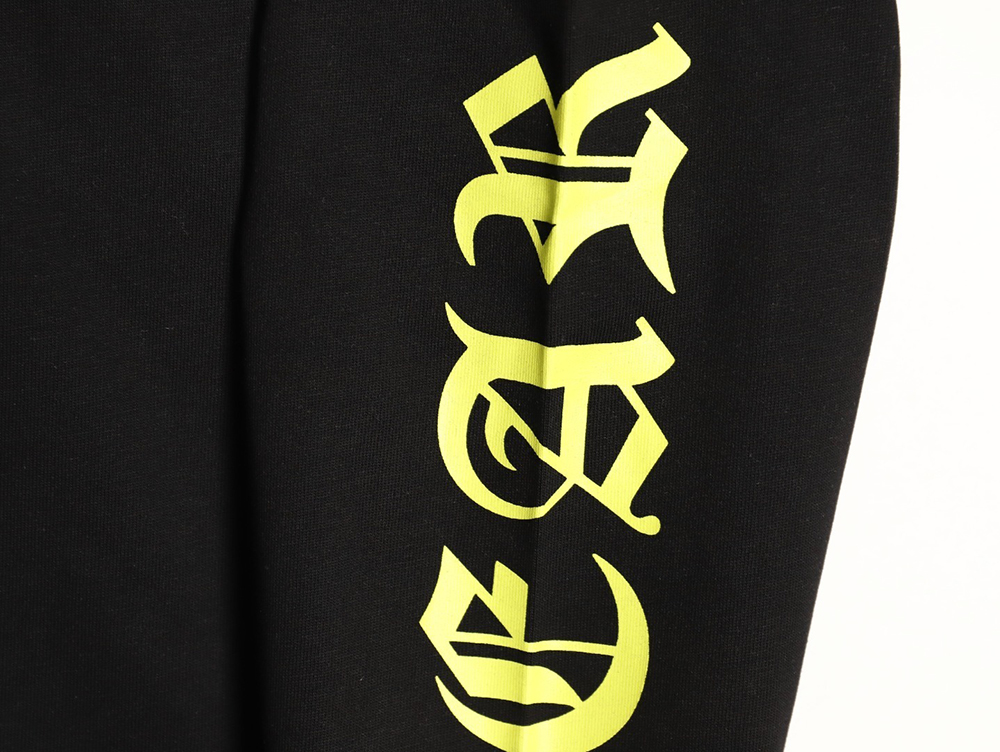 Ch**me He**ts neckline colorful sanskrit round neck long sleeves tsk1