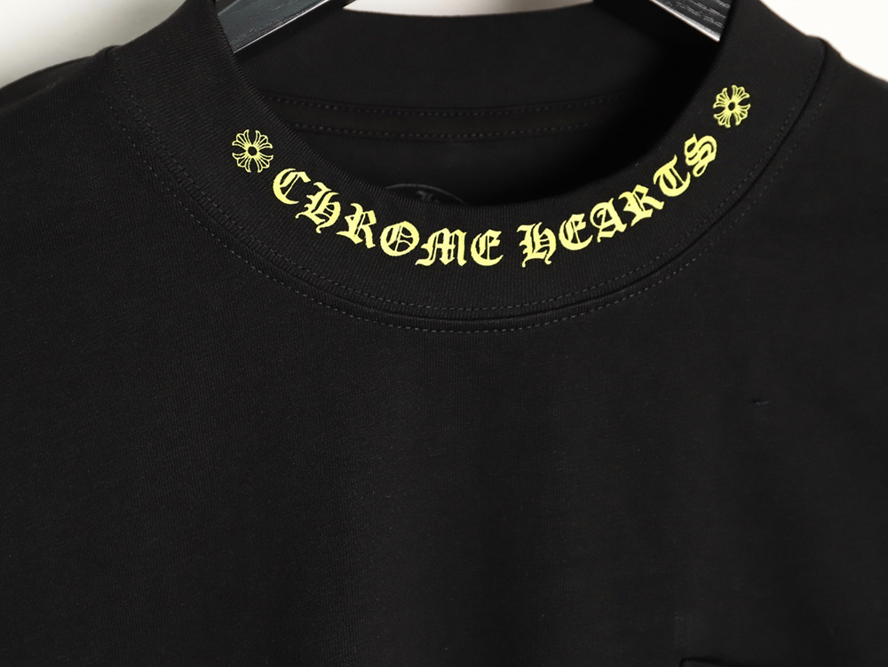 Ch**me He**ts neckline colorful sanskrit round neck long sleeves tsk1