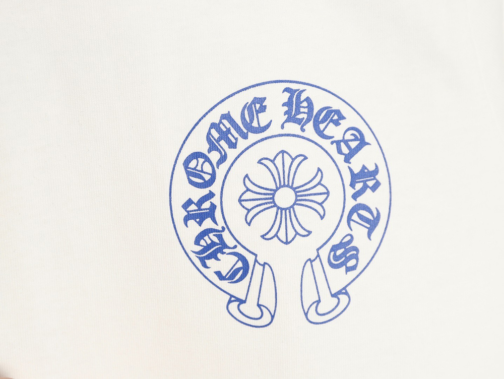 Ch**me He**ts blue horseshoe cross round neck long sleeves