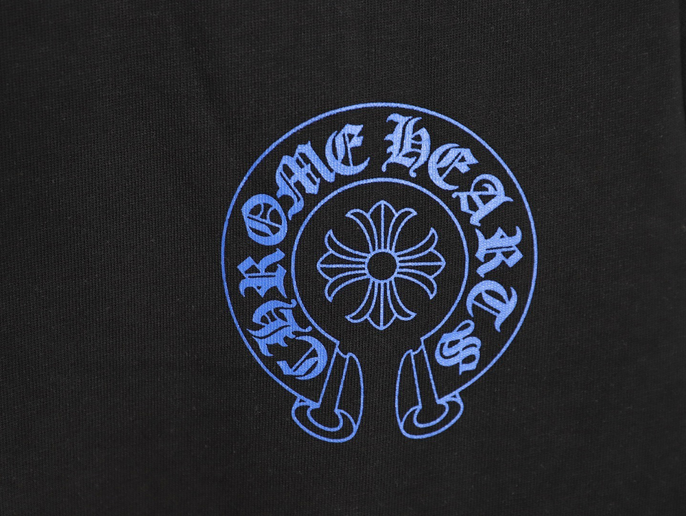 Ch**me He**ts blue horseshoe cross round neck long sleeves tsk1