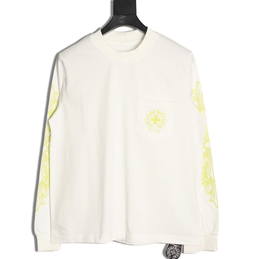 Ch**me He**ts sanskrit lemon green round neck long sleeves