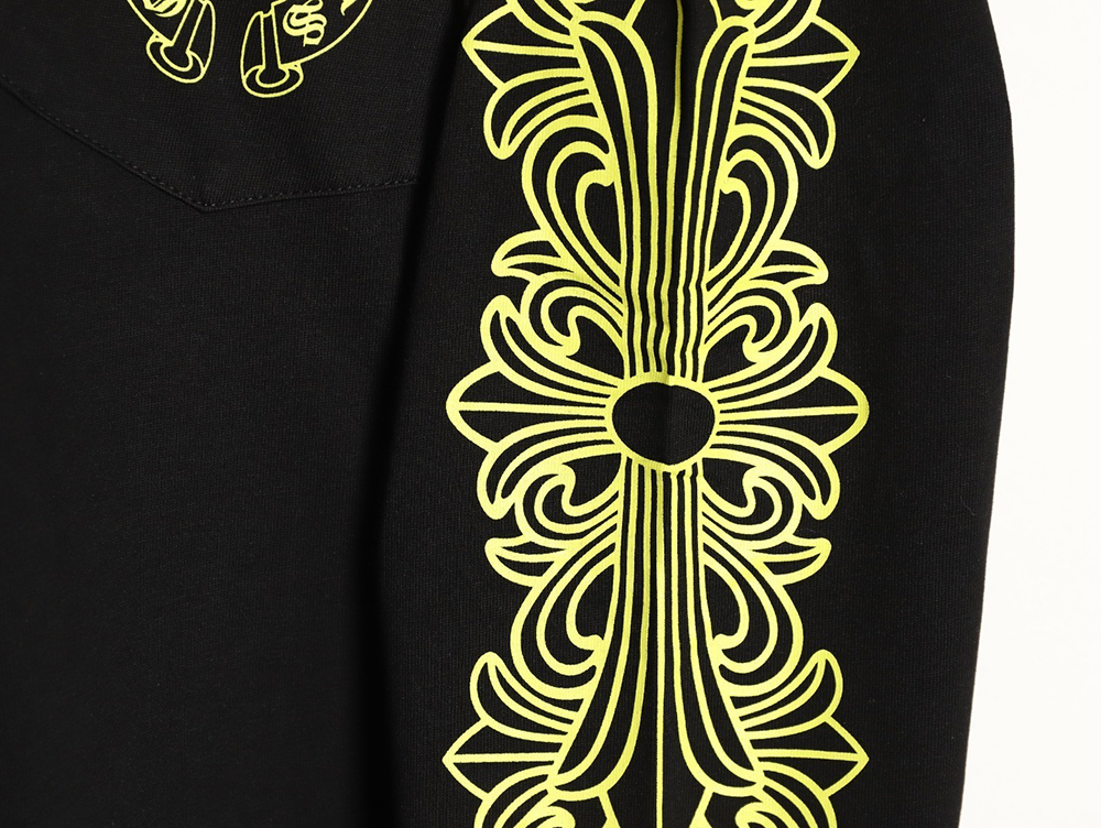 Ch**me He**ts sanskrit lemon green round neck long sleeves tsk1