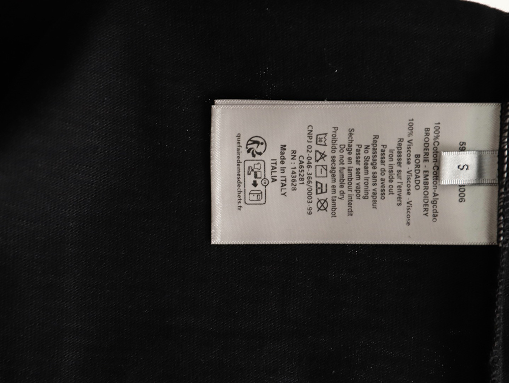 D*or 47 gradient lettering appliqué short sleeves tsk1