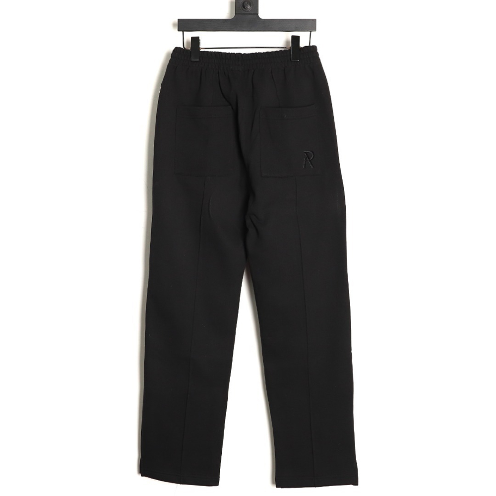 Represent distressed washed embroidered logo straight-leg drawstring sweatpants TSK1