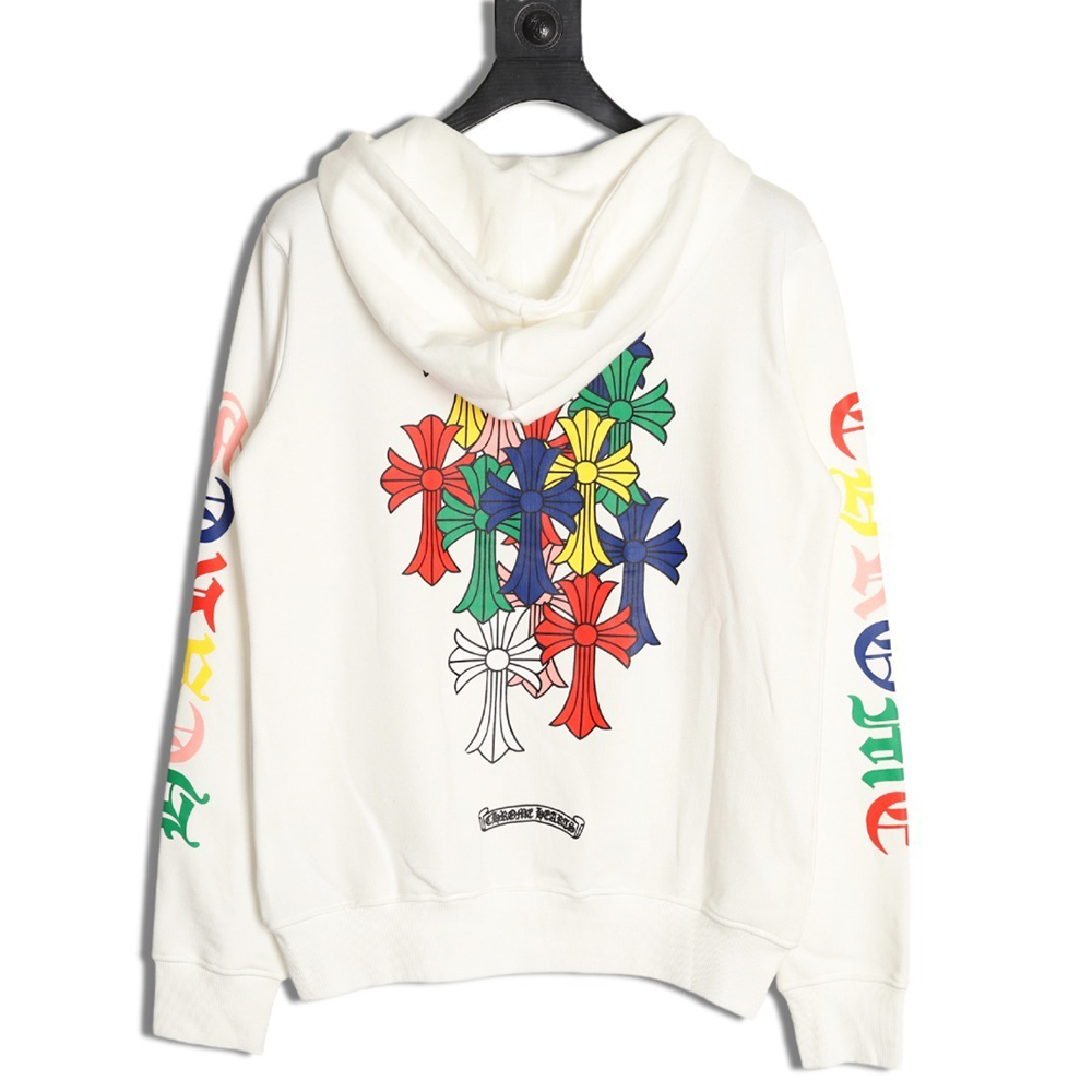 Ch**me He**ts colorful cross print zip-up jacket