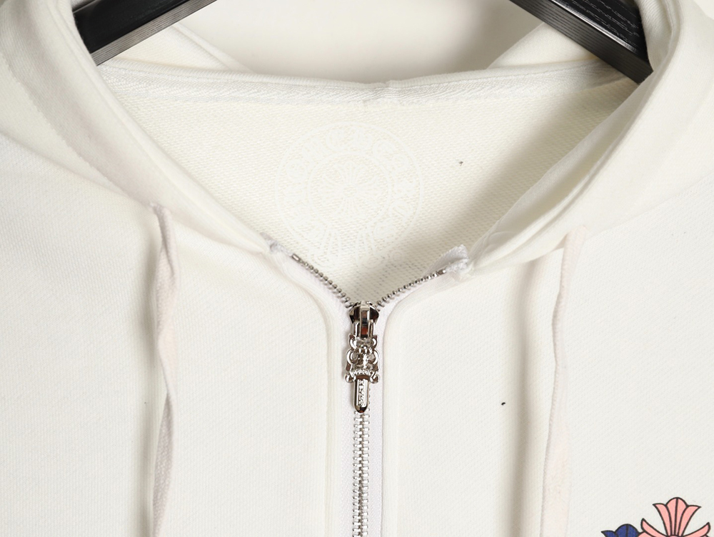 Ch**me He**ts colorful cross print zip-up jacket