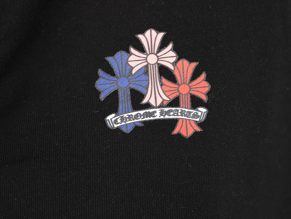 Ch**me He**ts colorful cross print zip-up jacket tsk1