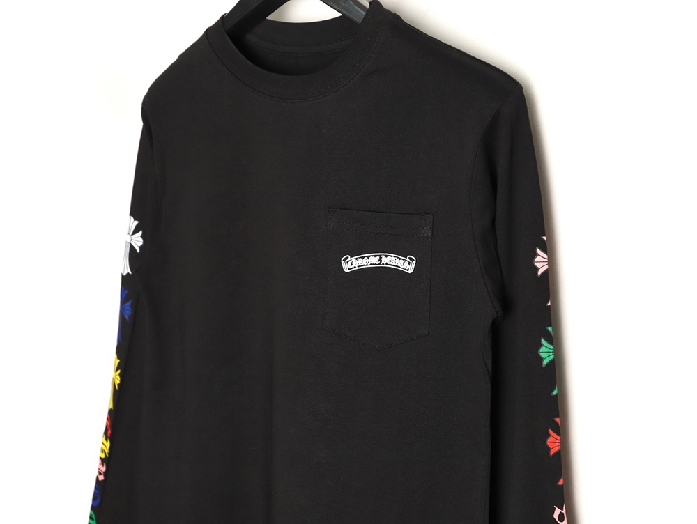 Ch**me He**ts scroll print long-sleeved t-shirt tsk1