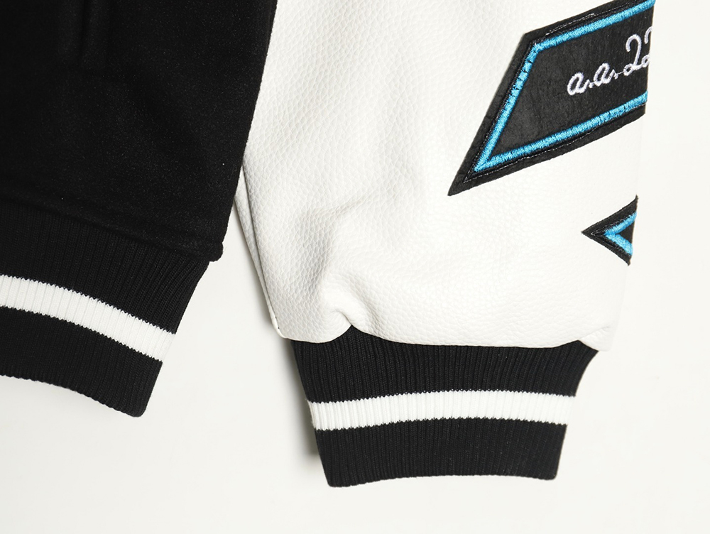 OFF WHITE Letter 13 Towel Embroidery Baseball Jacket